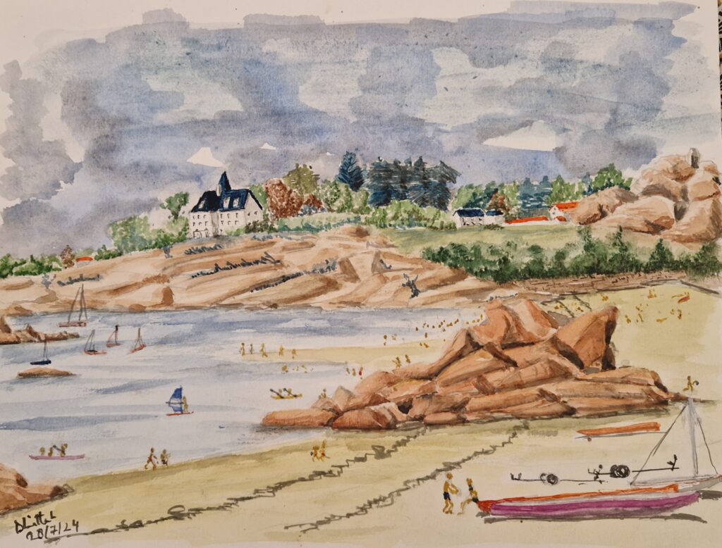 greve blanche, trégastel, bretagne