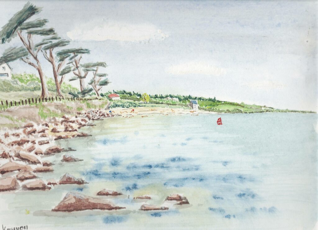 plage de keryvon, bretagne