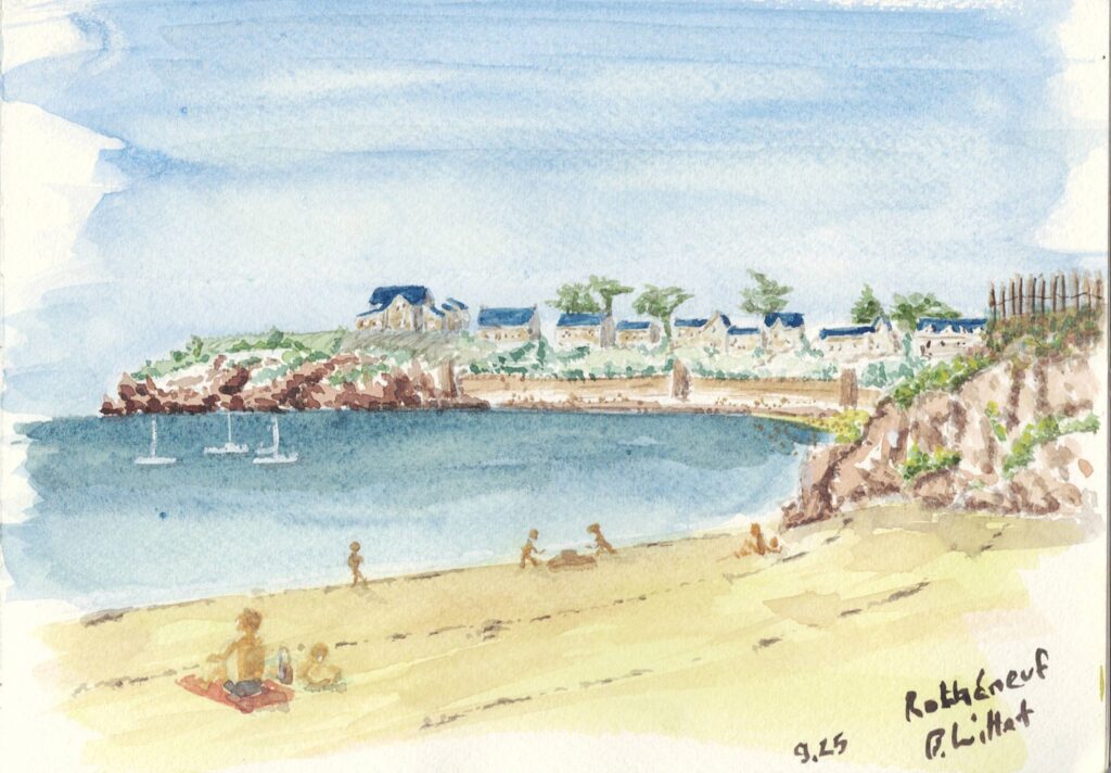 plage du minihic, st malo, bretagne